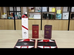 Caixa de papel de vinho dobrável de fecho magnético Caixas de embalagem para garrafas de vinho