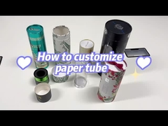 Caixa de cilindro personalizada de tamanho grande Caixa de papel de embalagem de tubo de perfume de presente cosmético Caixa de tubo de papel de flores