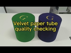 Luxury Color Velvet Round Dry Flower Box Rose Gift Boxes Dia dos Namorados Embalagem em cilindro redondo V