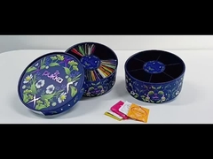 tubo de papel azul