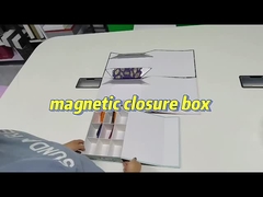 Embalagem de caixa magnética rígida e rígida de papel de papelão reciclável de tamanho personalizado com Li magnético