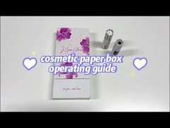 Caixa de papel cosmético personalizada para cuidados com a pele embalagem superior e inferior com bandeja de bolhas