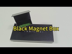 Caixa de presente de fecho magnético preto Caixa rígida de cartão Caixa de presente de fecho magnético ISO aprovada
