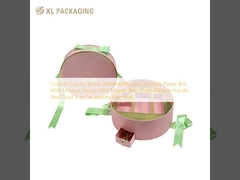 Caixa de papel cosmético personalizada Mini Caixa de gaveta Manga de fita verde e bandeja de ouro para produtos de beleza