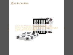 Caixa Personalizada Atacado Embalagem Papel Rígido Luxo Cosméticos Embalagem Caixa Batom Conjunto Brilho Labial Embalagem Pedido em Massa Caixas de Cosméticos Personalizadas