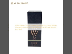 Fábrica de Caixas de Embalagem Personalizadas XL Caixa de Presente Vazia de Whisky Champagne Caixa de Presente de Garrafa de Vinho Personalizada Com Tampa e Base