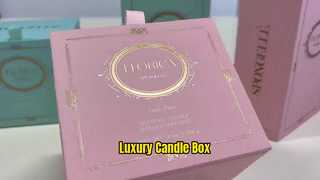 Caixas de presente de velas personalizadas de luxo
