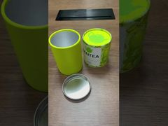 caixa de tubo de papel com filme de alumínio