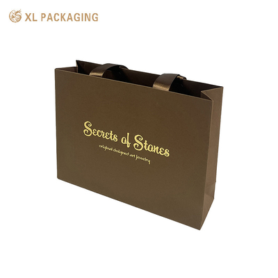 comprar Impressão personalizada Laminada Marrom Pequena Vestuário Beleza Compras Embalagem de presente Saco de papel Eco-friendly Características Caixa Tipo online manufacture