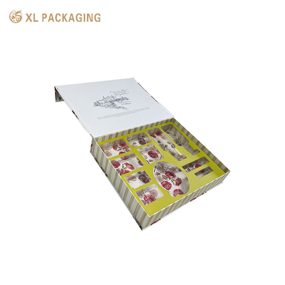 comprar Custom Elegant Interior Impressão em cores brancas Magnético SkinCare Embalagem 157gsm Artpaper Embalagem High-end Custom Cosmetic Box online manufacture