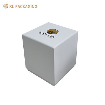 comprar Caixa-presente de velas de papelão branco de luxo reciclável com impressão personalizada de superfície resistente a impressões digitais Fabricação em linha