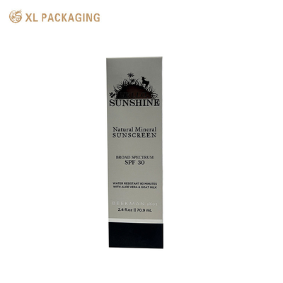comprar Embalagem XL Impressa Cosmética Caixa de Cartão Dobrável Cartão Branco Caixa de Cartão Dobrável Cosmética Embalagem de Óleo Essencial Com Prata Quente Fabricação em linha