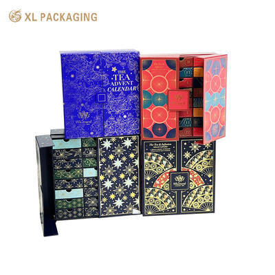 comprar Caixas de Luxo Personalizadas XL Embalagens Caixas Personalizadas de Calendário de Advento de Natal Vazio Caixa de Maquiagem Joias para Chocolate Fabricação em linha