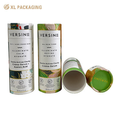comprar Caixa de Tubo de Papel de Rolo de Papelão Personalizada de 1,5 mm com Estampagem a Quente Dourada e Design de Posição Alinhada para Embalagem de Cilindro Cosmético Fabricação em linha