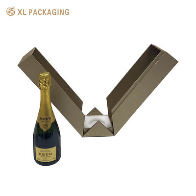 comprar Caixa-presente de papel aberto de lado duplo para visco e vinho Fabricação em linha