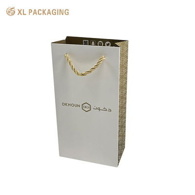 comprar Sacos de compras OPP foscos recicláveis ​​com folha de ouro e alças de corda Fabricação em linha