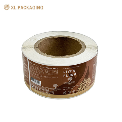 comprar Adesivo de papel personalizado rolo de etiqueta decoração de casamento redondo adesivos florais para o pacote Fabricação em linha