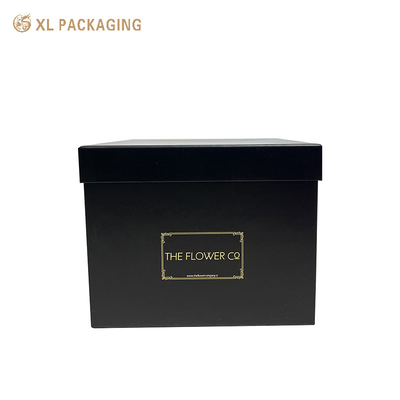 comprar Venda a retalho Barata Grande Capacidade Caixa de Papel de Cartão Negro Caixa de Regalo de Flores online manufacture