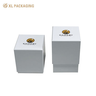 comprar Caixa Rígida Personalizada Branca de 2 Peças para Vela 2mm Greyboard Laminação Fosca Caixa Vazia de Tampa e Base para Frasco de Perfume Fabricação em linha