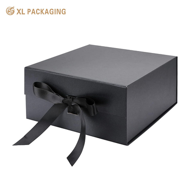 comprar Embalagem XL Caixas de luxo personalizadas Caixa de presente preta ecológica com tampa para presentes com fita e fecho magnético Fabricação em linha