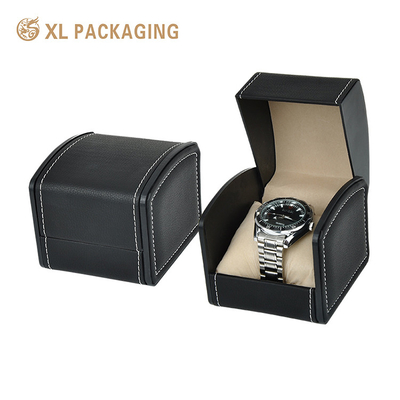 comprar Logotipo personalizado Homem preto preto Matte Mulher Relógio Conjunto Caixa de embalagem, Papel Kraft Embalagem de presente com almofada online manufacture