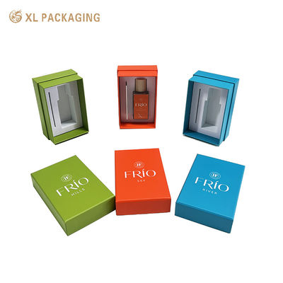 comprar Caixa-presente rígida de luxo personalizada com inserção de dupla cavidade moldada de papelão de alta densidade para embalagens de perfumes Fabricação em linha