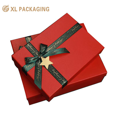 comprar Impressão de logotipo personalizado Luxury Design Caixa de papel de papelão, roupas, cuidados com a pele Festival Caixa de embalagem de presente com fita de arco online manufacture