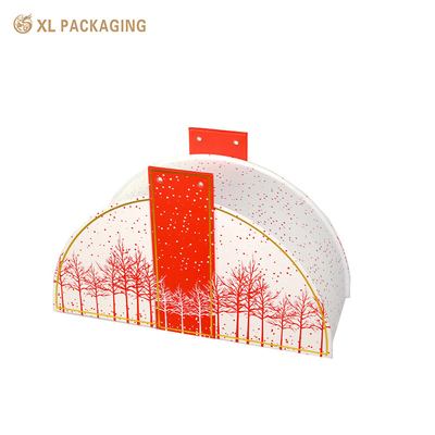 comprar Caixas de cosméticos personalizadas com impressão XL Embalagem Personalizada Cor Prata Dourada Caixa de coleção de embalagens de papel vazia Design em forma de meia-lua para cosméticos Fabricação em linha
