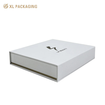 comprar Caixa de Papel Magnético Branco Logotipo de Folha de Ouro Caixa Magnética de Fechamento de Presente Caixa de Embalagem Caixa de Cuidados da Pele Com Inserto EVA online manufacture