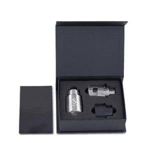 comprar Caixas de presente de papel magnético preto personalizadas com inserção de espuma EVA para cosméticos Fabricação em linha
