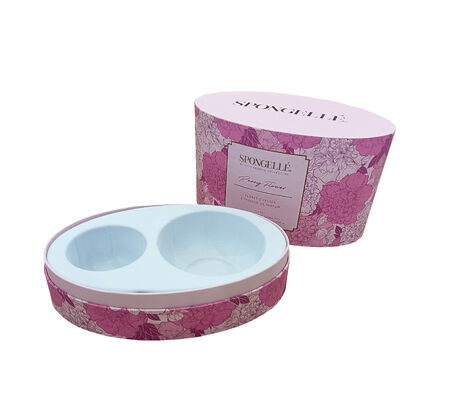 comprar Caixa de presente de sabão de perfume de forma oval personalizada Impressão a cores completas Embalagem rígida com bandeja de espuma Fabricação em linha