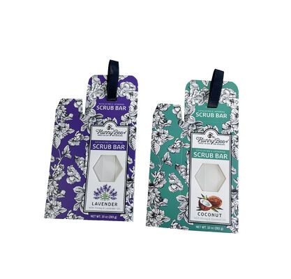 comprar Machine Made Foldable Card Box Bright Color Printing Clear Window Display for Soap Gift Set Wholesale Fabricação em linha