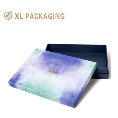 comprar Conjunto de Presente com Caixa Rígida Colorida em Degradê com Logotipo em Folha de Ouro Embalagem de Chá Personalizada Fabricação em linha