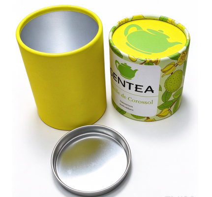 comprar Caixa de Tubo de Papel Revestido de Folha de Alumínio Personalizada para Embalagem de Chá Recipiente Cilindro Fabricação em linha