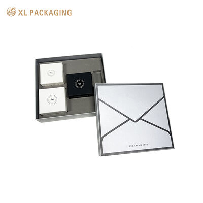 comprar Caixa Rígida Personalizada de Papel Prata com Tampa e Base, Textura em Relevo para Embalagem de Presente Cosmético Fabricação em linha