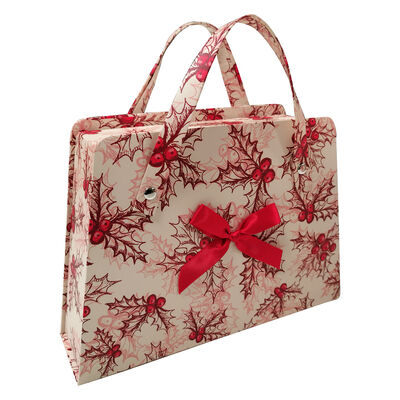 comprar Caixa de presentes em estilo mala de comida caixa-forte bolinhos embalagem de chá com alça impressão elegante Fabricação em linha