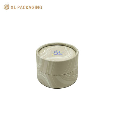 Caixa para brincos em tubo de papel redondo com papelão rígido de 1,5 mm e design de tampa e base com borda enrolada e laminação fosca