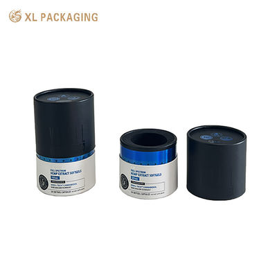Caixa de embalagem personalizada XL Embalagem personalizada Logotipo personalizado Tubo de papel de borda plana Embalagem Caixa redonda de papel kraft Embalagem de presente de chocolate Caixa de doces