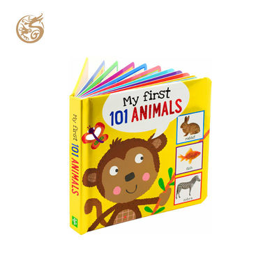 Livro de tabuleiro infantil de tamanho personalizado com páginas grossas (1,5-3 mm) e impressão CMYK colorida
