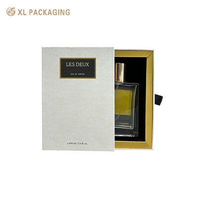 Caixa de embalagem de frascos de cosméticos de luxo de perfumes Caixa de presente de papel personalizada com impressão de logotipo