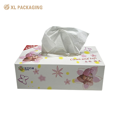 Tecido de papel personalizado com logotipo impresso 190x190mm Tecidos faciais grandes