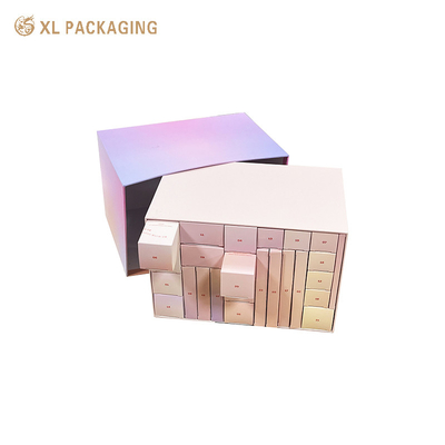 Caixas de Luxo Personalizadas XL Packaging 24 Gavetas Caixa de Calendário do Advento Personalizada Presente Papel de Cartão de Papelaria Caixa de Calendário do Advento