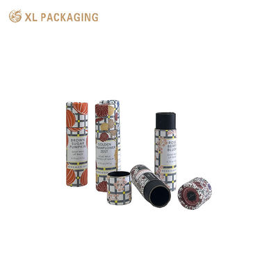 Tubos de papel personalizados Container de bálsamo labial, Tubos de papel de cartão de 1,5 mm, embalagem de cilindro de papel cosmético revestido de 157 gm para batom