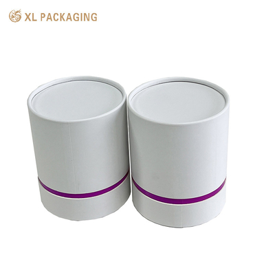 Embalagem XL Embalagem personalizada Fábrica de embalagem Logotipo personalizado cilindro redondo velas de papel Tubo de embalagem Caixa de papel de vela branca