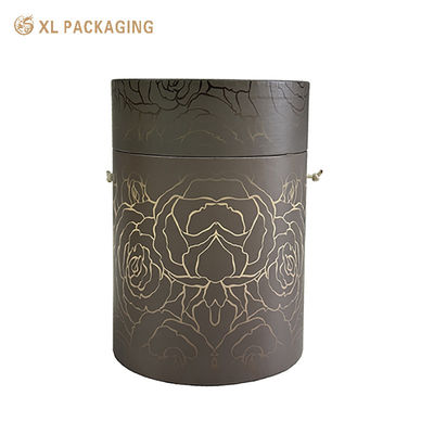 Embalagem de tubos de papel portátil com papel de arte de 157 gm e impressão de luxo personalizável para presentes premium