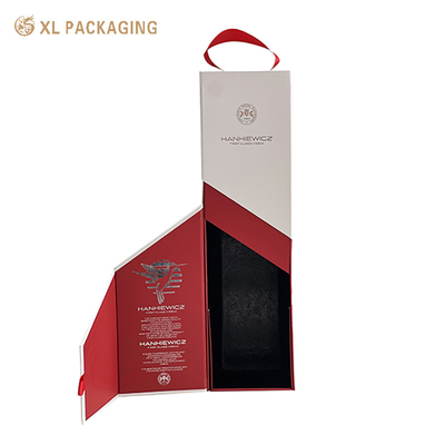 Embalagem XL Caixa de embalagem personalizada Fábrica Caixa de papel de vinho personalizada dobrável Caixa de fechamento magnética Caixas de embalagem para garrafas de vinho