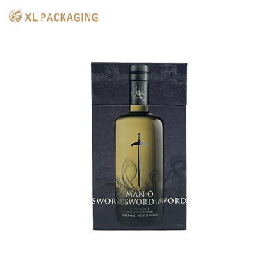 Embalagem XL Caixa de embalagem personalizada Fábrica OEM Luxury Triangle Cardboard Wine Bottle Box Caixa de embalagem de presente de papel rígido