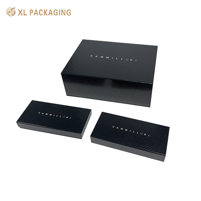 Caixas de Luxo Personalizadas XL para Embalagem, Pretas, Rígidas com Fecho Magnético, Caixas de Presente de Cartão com Fecho Magnético