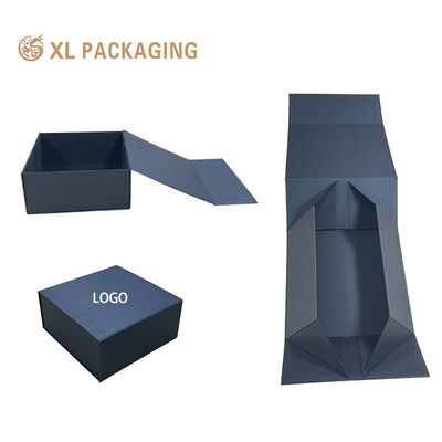 Caixa de papel com fecho magnético dobrável de papel Kraft para conjuntos de roupas e cuidados com a pele