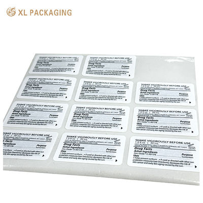 Etiquetas personalizadas de garrafas de perfumes Adesivos de vinil resistentes à água Adesivos de etiquetas de folha de ouro